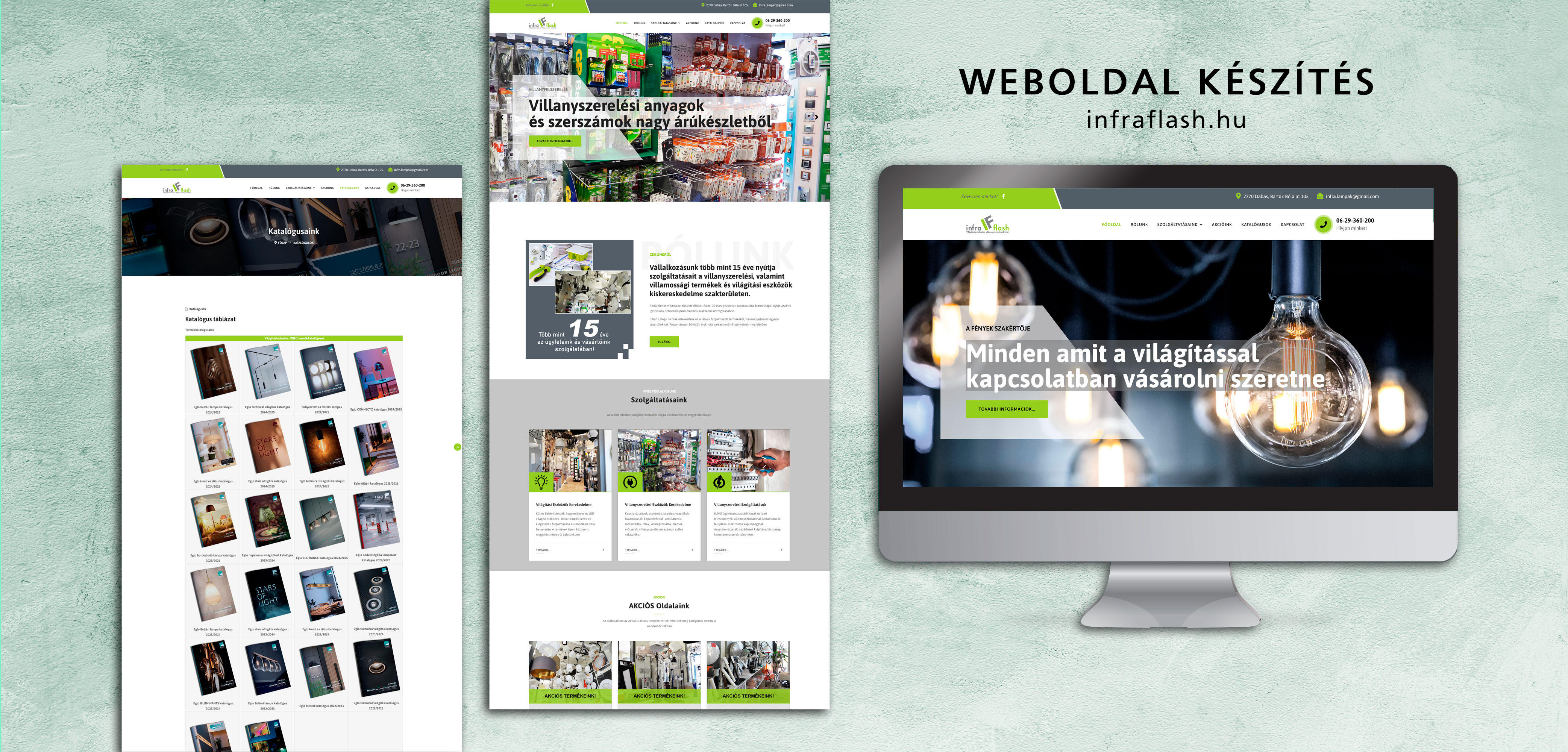 Weboldal készítés referencia